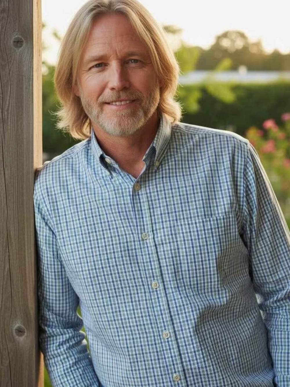 Charles Tyrwhitt. Men's Size XL. Blue/Green Striped. Grid. Long-Sleeve.